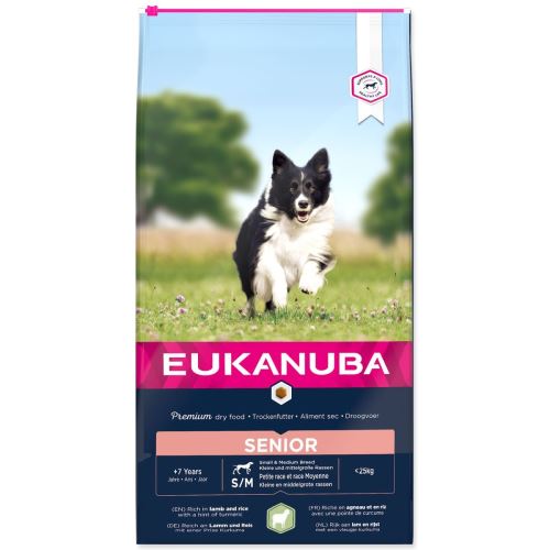 EUKANUBA Senior kis- és középtermetű bárány 12 kg