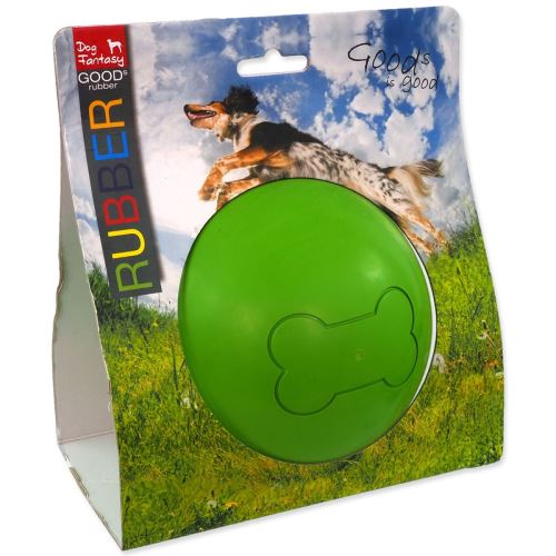 Játék DOG FANTASY gumilabda zöld 12,5 cm 1 db