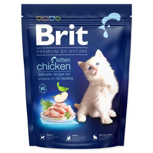 BRIT Premium by Nature Cat Kitten Csirke 300 g