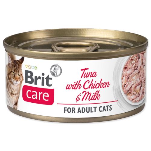 BRIT Care Macskakonzerv tonhal csirkével és tejjel 70 g
