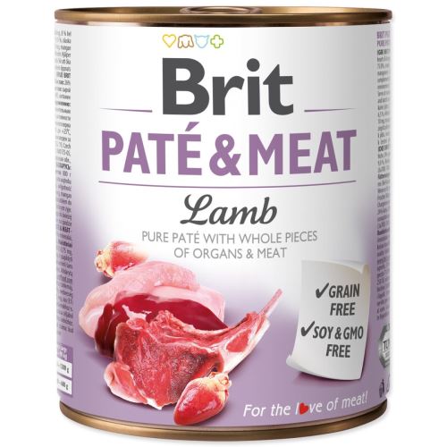 BRIT Paté és húsos bárány 800 g