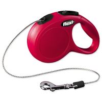 Flexi Classic New XS piros zsinóros póráz 3m