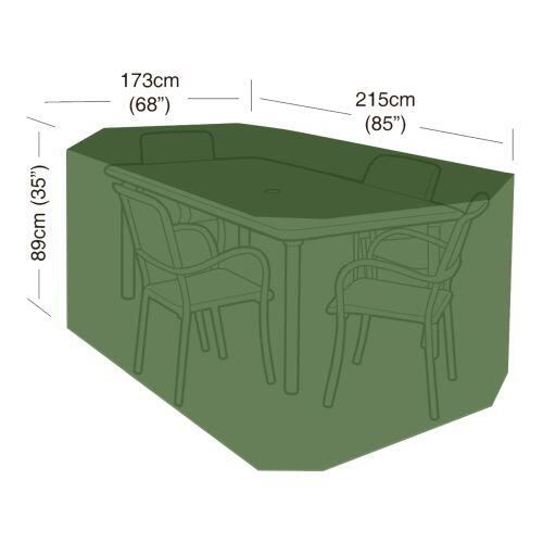 Téglalap alakú asztalterítő 215x173x89cm (polietilén)