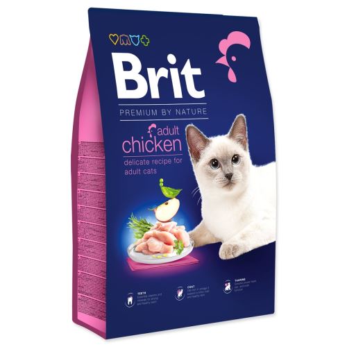 BRIT Premium by Nature Cat Adult csirke 8 kg