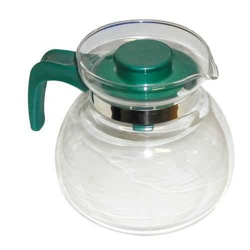 Üveg teáskanna SVATAVA 1,5l fedél és fogantyú műanyagból