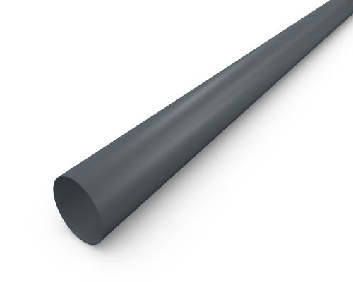 PREFA Alumínium lefolyócső Ø 100 mm, hossza 3M, sötétszürke P10 RAL 7043