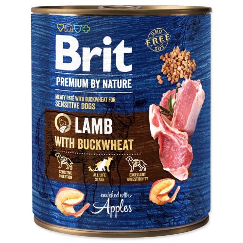 BRIT Premium by Nature Bárányhús hajdinával 800 g