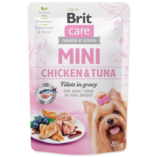 BRIT Care Mini csirke és tonhal filé mártásban 85 g