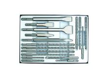Véső és fúrókészlet - 17 db / csomag 1 db