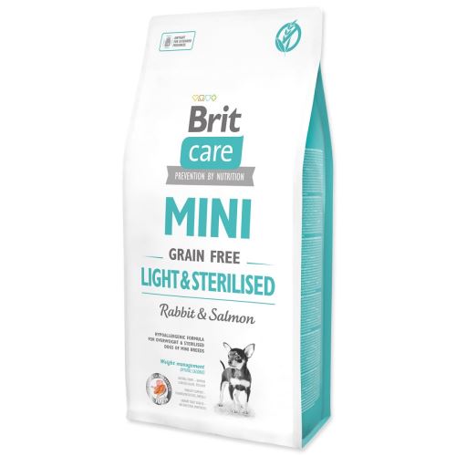 BRIT Care Dog Mini Grain Free Light & Sterilizált 7 kg