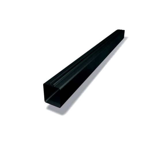 PREFA Alumínium négyzet alakú kar 100 x 100 mm, hossza 0,6M, Fekete P10 RAL 9005