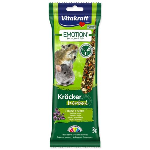 VITAKRAFT Emotion Kracker Gyógynövény szeletek kis rágcsálóknak 75 g