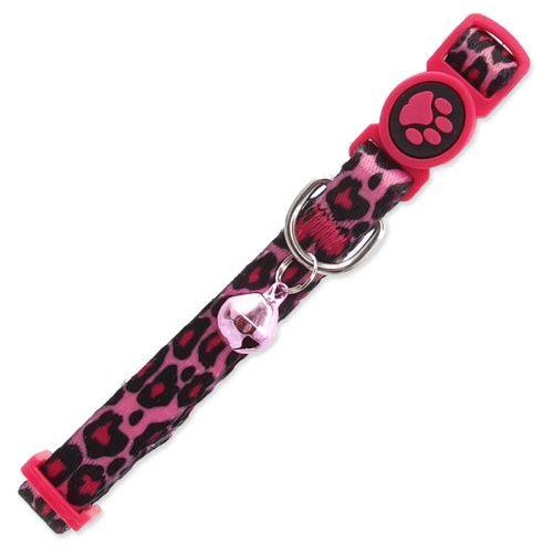 Nyakörv CAT nylon leopárd rózsaszín XS 1 db