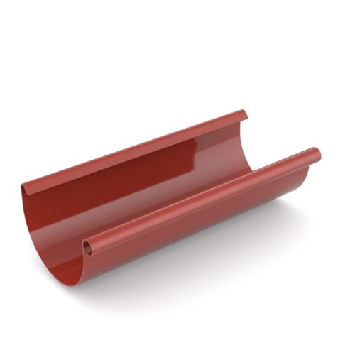 BRYZA ereszcsatorna, műanyag ereszcsatorna Ø 100 mm, hossza 3M, piros RAL 3011