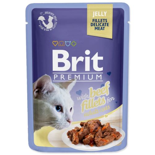 BRIT Prémium macskafilé zselében marhahússal 85 g