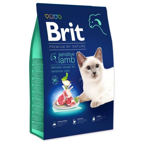 BRIT Premium by Nature Cat Sensitive bárány 8 kg