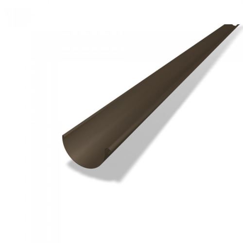 PREFA ereszcsatorna, alumínium ereszcsatorna Ø 190 mm, 6 m hosszú, sötétbarna P10 RAL 7013