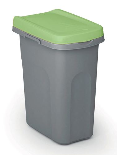 Válogatott hulladékgyűjtő HOME ECO SYSTEM, műanyag, 15l, szürkészöld