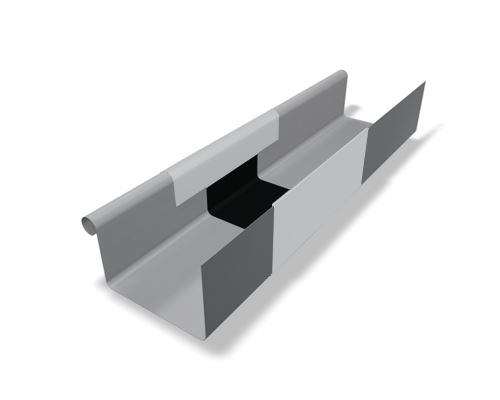 PREFA - gumi burkolat négyzet alakú, 86 mm széles, ezüst metál RAL 9006