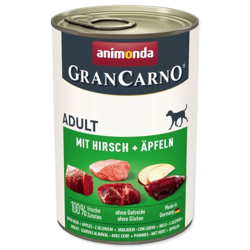 Animonda Gran Carno Adult konzerv szarvassal és almával 400g