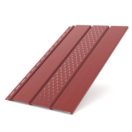 BRYZA tetőkárpitlemez, perforált műanyag, hossza 3M, szélessége 305 mm, piros RAL 3011