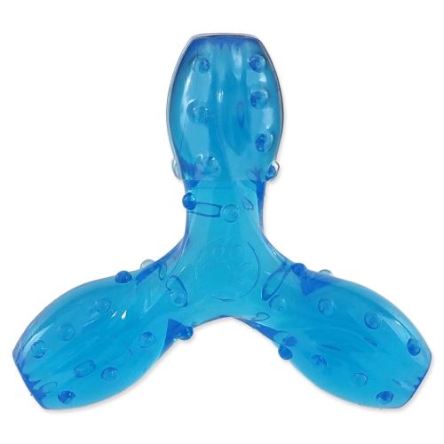 Játék DOG FANTASY STRONG szalonna illatú propeller kék 12,5 cm