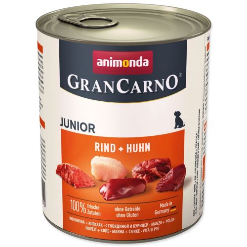 Gran Carno Junior marhahús + csirke konzerv 800 g