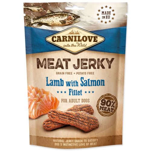 CARNILOVE Jerky Snack bárány lazacfilével 100 g