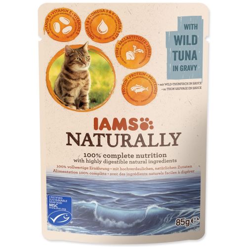 IAMS Naturally tonhal szószban 85 g