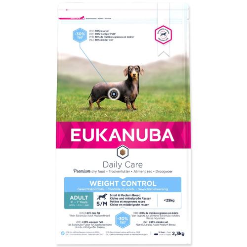 EUKANUBA Daily Care Adult Small & Medium Weight Control 2,3kg