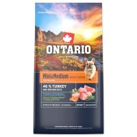 Ontario Mini &amp; Medium Weight Control Pulyka &amp; Barna rizs 6,5kg