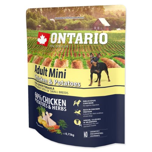 Kutya Adult Mini csirke & burgonya & gyógynövények 0,75 kg