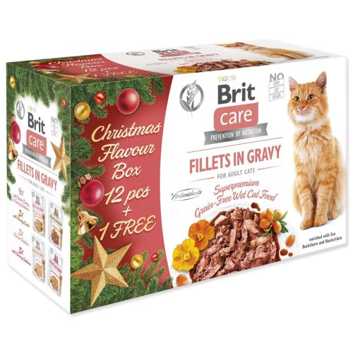 BRIT Care Cat Christmas multipack 12 + 1 db 1105 g