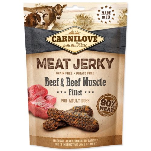 CARNILOVE Jerky Snack Marha és marhahús filé 100 g