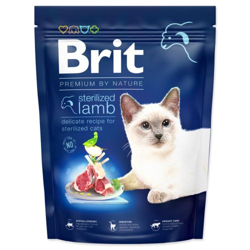 BRIT Premium by Nature Cat Sterilizált bárány 300 g
