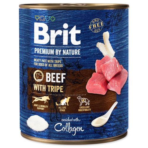 BRIT Premium by Nature Marhahús tripszekkel 800 g