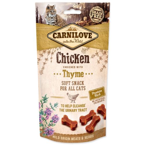 CARNILOVE Cat Semi Moist Snack csirke kakukkfűvel dúsítva 50 g