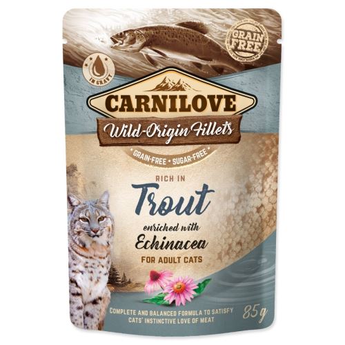 Kapszula CARNILOVE Cat Rich in Trout Echinaceával dúsítva 85 g