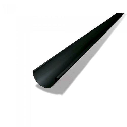 PREFA ereszcsatorna, alumínium ereszcsatorna Ø 125 mm, hossza 3M, fekete P10 RAL 9005