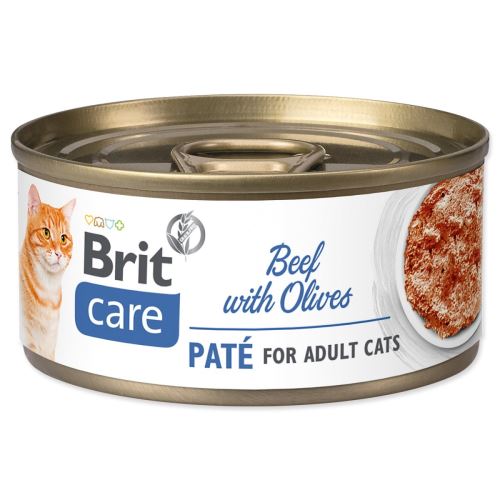 BRIT Care Cat Marhahús pástétom olajbogyóval 70 g