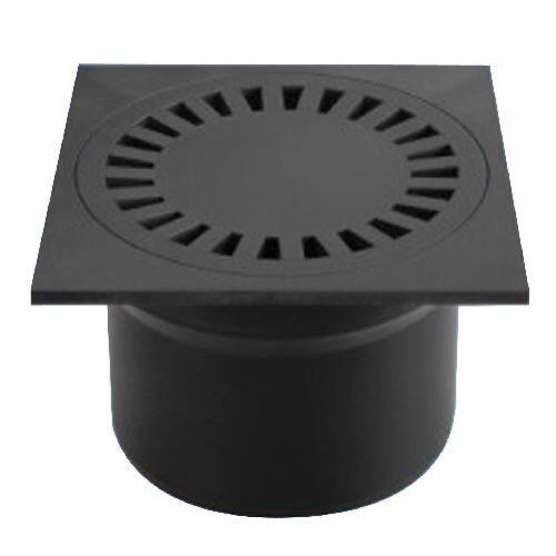 PVS DN 110 műanyag fekete padlóbeömlő aljzat PVS DN 110 fekete