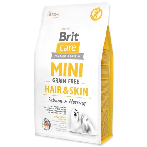 BRIT Care Dog Mini Gabonamentes szőr és bőr 2 kg