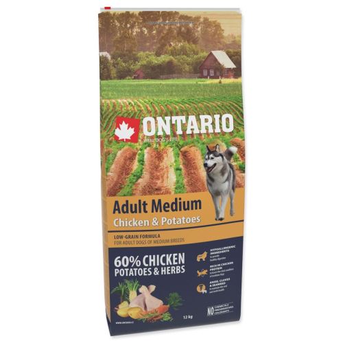 Dog Adult Medium csirke és burgonya és gyógynövények 12 kg