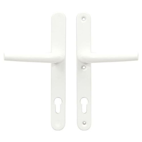 Fehér szerelvények műanyag ajtókhoz RICHTER kilincs + kilincs, 92mm, alumínium