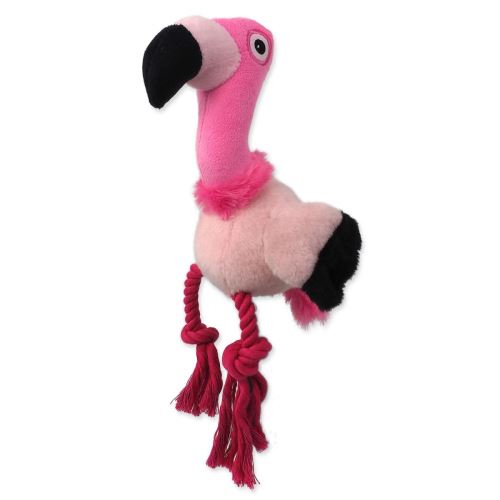 Játékkutya Fantasy Silent Squeak flamingó rózsaszín 27cm