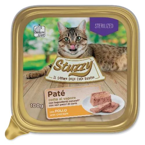 Fürdő MISTER STUZZY Cat sterilizált macskáknak csirke 100 g