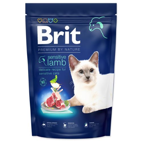 BRIT Premium by Nature Cat Sensitive Bárány 1,5 kg