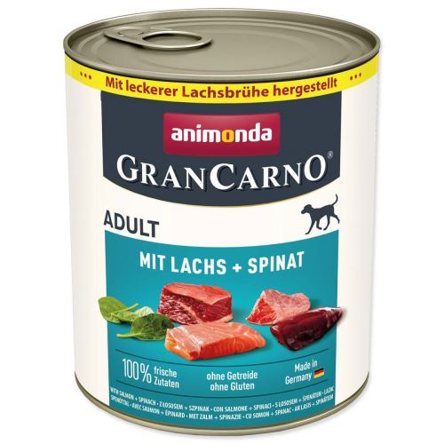 Gran Carno lazackonzerv + spenót 800 g