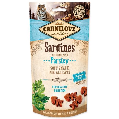 CARNILOVE Cat Semi Moist Snack szardínia petrezselyemmel dúsítva 50 g