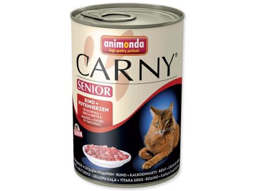 Carny Senior marhahús + pulykaszív konzerv 400 g
